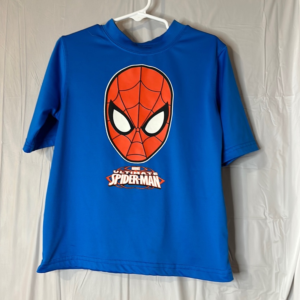 Spider-Man rash guard swim shirt